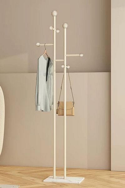 Generic a modern, minimalist floor-standing coat, Abaya and clothes rack, a Nordic and light luxury design