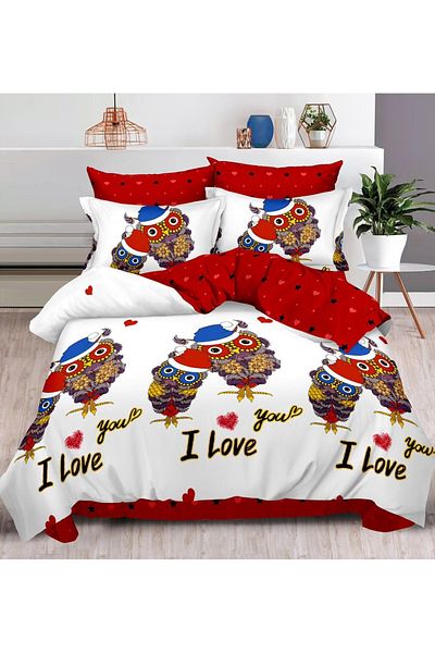 CHIRASO FINE Cotton Bedding Set, ELASTIC Sheet 180x200+25cm, Duvet Cover 200x230cm 4 Pillowcases