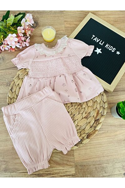 Baby Tavlı Kıds Bubbles Kız Bebek Takımı