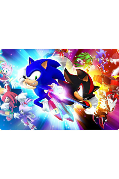 BatıDoğu Sonic Dikdörtgen Pasta Yenilebilir Resim Baskı 28*19 cm