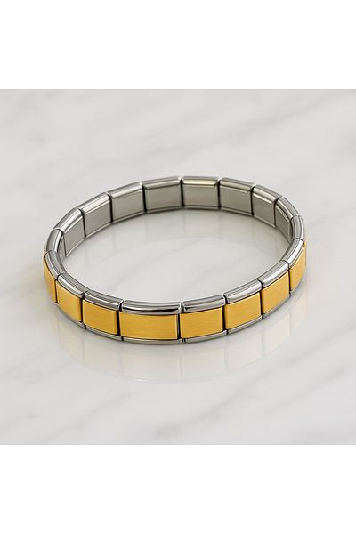 İMVULA Italian Charm Steel Bracelet
