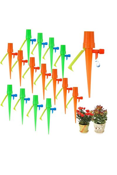 OEM Set of 15 plant drippers, 22.9 cm, ABS, multicolor