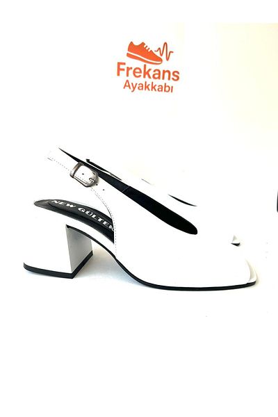 NEWGÜLTEKİN Genuine Leather Mouth Comfortable Fit Topshot Belt Buckle Sandals