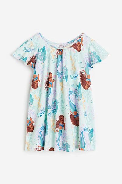 ZRA Hei Mint Green Rochie pentru fetiță cu tematică sirenă Disney Mica Sirenă