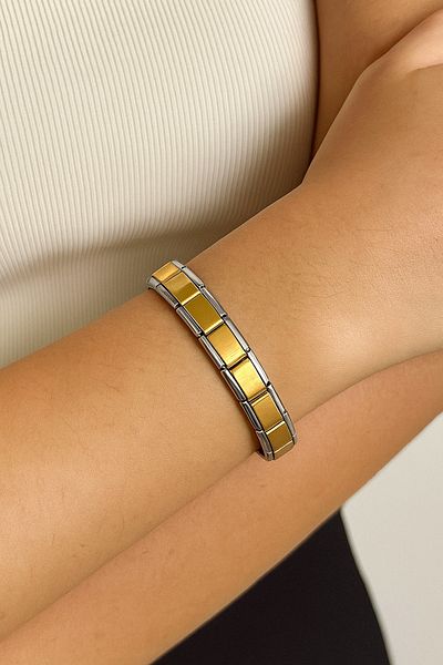 İMVULA Italian Charm Steel Bracelet
