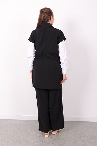 Linvey Women's Linda Crepe Fabric Stylish Comfortable Fit Three-Piece Suit Shirt Vest Pants