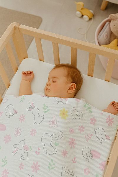 MİLAYS LİFE HOME COLLECTİON Combed Cotton Cute Animal Figured Baby Blanket