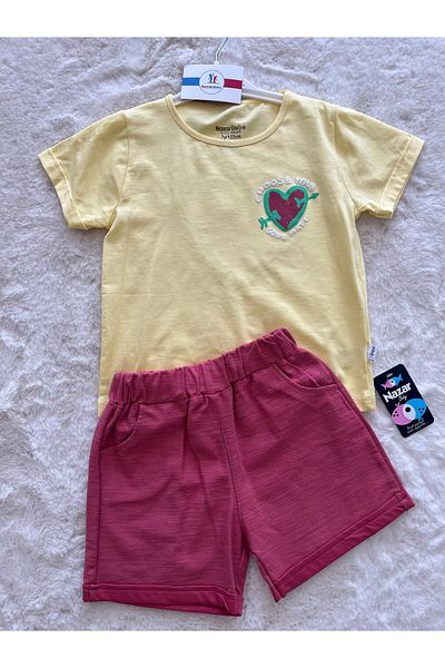 nazar baby Heart Double Shorts Set