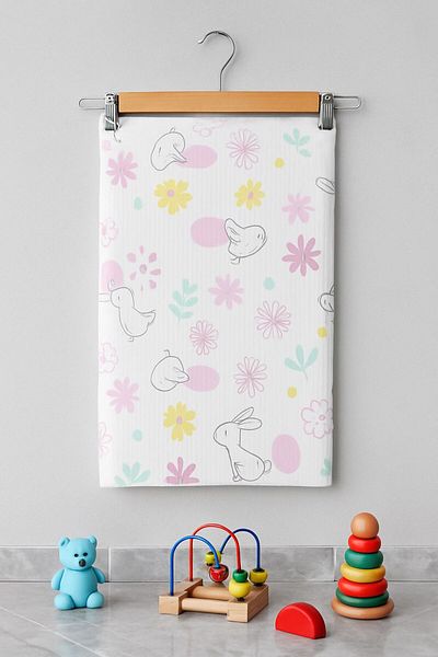 MİLAYS LİFE HOME COLLECTİON Combed Cotton Cute Animal Figured Baby Blanket
