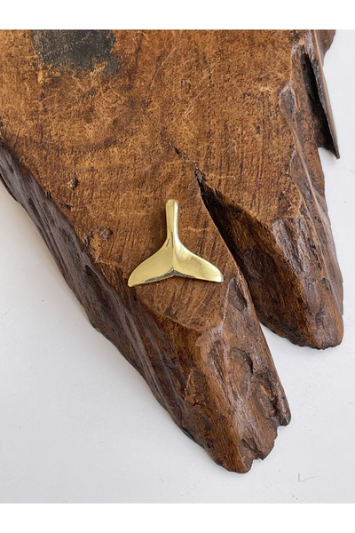 Rupen Kraft 925 Ayar Gümüş Altın Kaplama Balina Kuyruğu Kolye Balina Kuyruğu ...