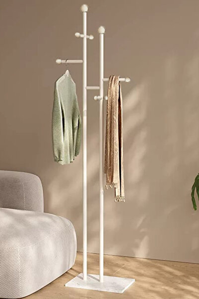 Generic a modern, minimalist floor-standing coat, Abaya and clothes rack, a Nordic and light luxury design