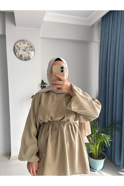 MODA EGE Modal Fabric Balloon Sleeve Tunic