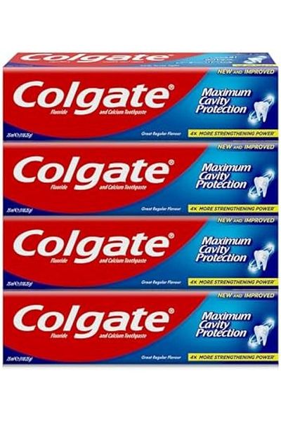 Colgate Maximum Cavity Protection Toothpaste - Regular Flavour 75ml (4 Pack)