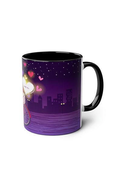 DUBLEMETRE Cycling Lovers Themed Printed Mug