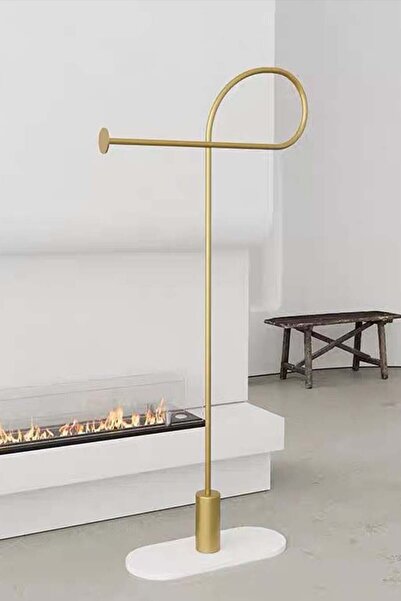 Generic a modern, minimalist floor-standing coat, Abaya and clothes rack, a Nordic and light luxury design