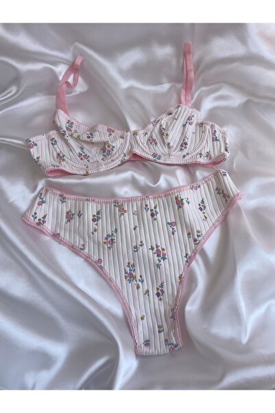 Flower Bralet Takımı