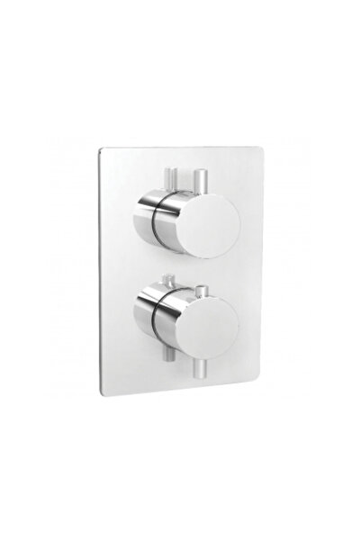 NSK Terra Termostatik 3 Çıkışlı Ankastre İç Set Sıva Altı Grubu Dahil Banyo Bataryası, Krom-N2141002