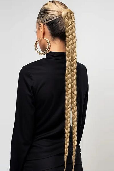 CAŞ DEKORASYON Honey Foam Color 2 Braided Ponytail Hair 65 cm