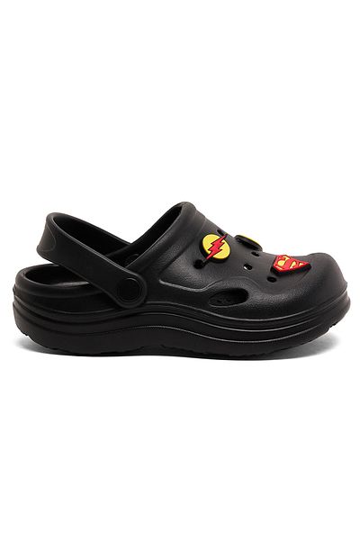 R&B Black KIDS BOYS CLOGS CHARACTER 26-31