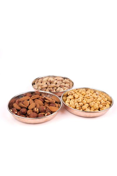 Haale Copper Premium Hand Tattoo Breakfast Snack Bowl Set of 3 (Luxury, Thick)