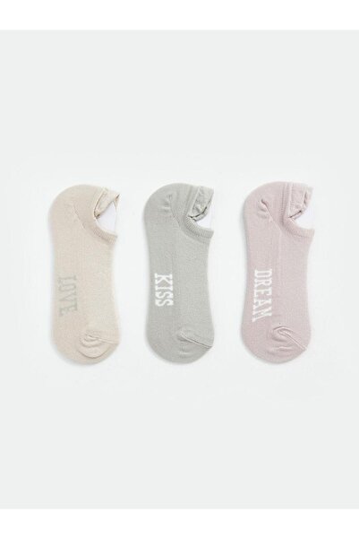 LC Waikiki Printed Women's Booties Socks 3-Piece (S4)