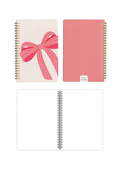 Notisyon A5 Spiral Unlined Notepad – 148 Pages – Daily, Lesson, Planning and School Notebook