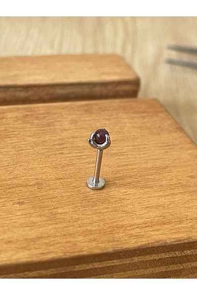 Rupen Kraft 316 L Surgical Steel Anti Allergic Claw Model Tiger Eye Stone Cartilage Helix Tragus Piercing