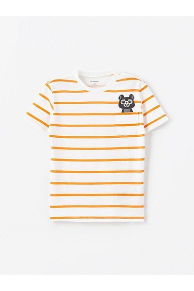 LC Waikiki Crew Neck Printed Baby Boy T-Shirt and Shorts Set of 2 (S4)