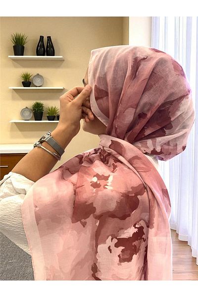 Baştacı Soft Batik 0347 Powder Shawl