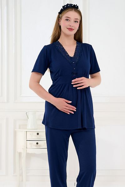 Emose Lacy Maternity Maternity Pajama Set