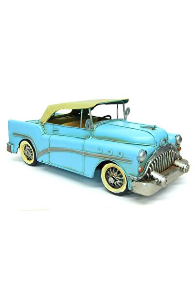 MORMEYDAN Nostaljik Metal Araba 32 cm Retro Vintage Dekoratif Obje Ev Ofis Hediyesi