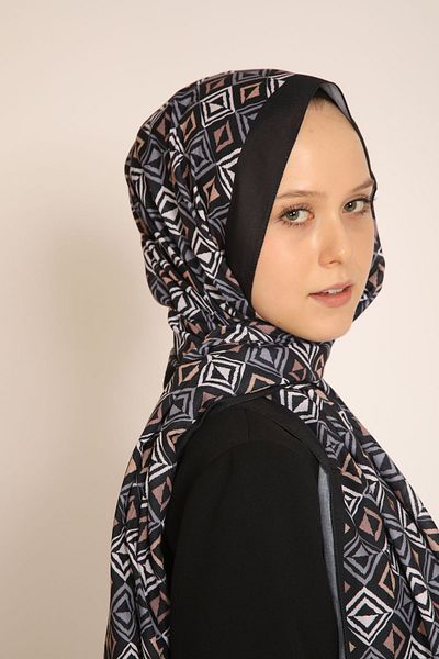 BERCHEM SCARF Akel Geometric Patterned Shawl – Modern and Elegant Chic