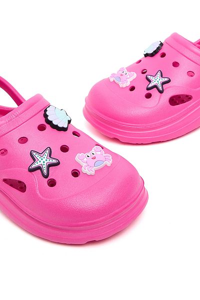 R&B Fuchsia GIRLS CLOGS 32-37