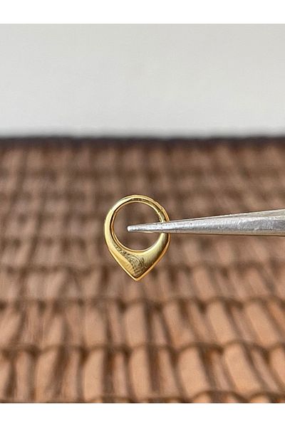 Rupen Kraft 316 L Surgical Steel Anti Allergic V Model Interlock Ring Piercing 8 mm X 1.2 mm