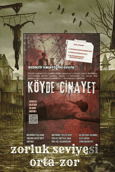 Kızıl Panda Yayınevi Detective Game Killer Finding Murder in the Village