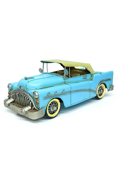 MORMEYDAN Nostaljik Metal Araba 32 cm Retro Vintage Dekoratif Obje Ev Ofis Hediyesi