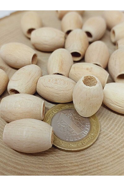 Yasamtohumu Mărgele din lemn 14*20mm/10buc (54576)