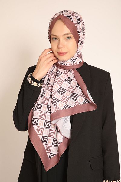 BERCHEM SCARF Akel Geometric Patterned Shawl – Modern and Elegant Chic
