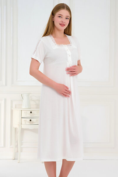 Emose الدانتيل الأمومة ثوب النوم الأمومة