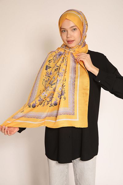 BERCHEM SCARF Stylish and Elegant Floral Soft Shawl |   Flower Pattern