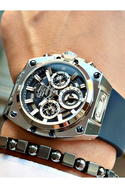 Ferrucci Original Design Watch with Functional Silicone Cord Men's Wristwatch Bracelet Gift