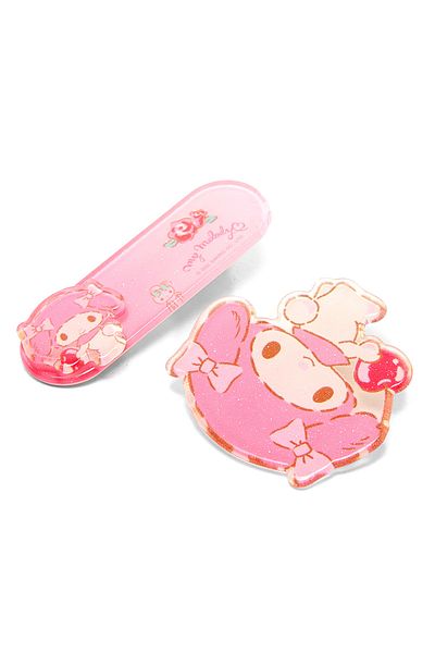 R&B Pink 2PK HAIRCLIP MY MELODY