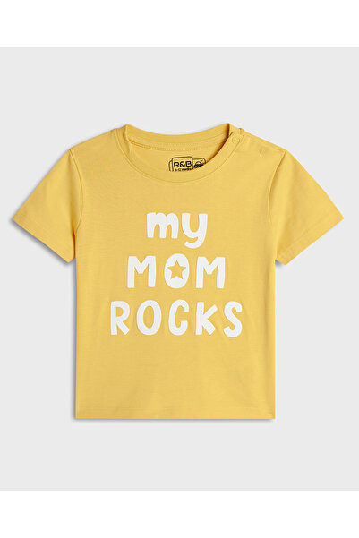 R&B Yellow BASIC TEE 0-24M