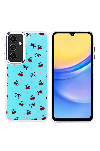 ECRUZ غطاء حماية لهاتف جالاكسي A15 بتصميم الوسادة الهوائية من ECRZ - لون الكرز