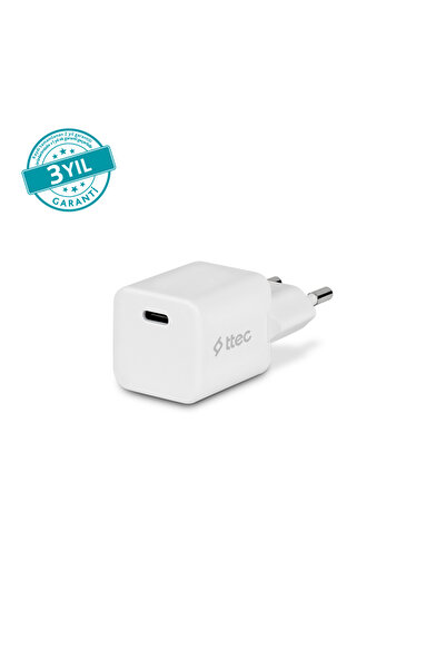 Ttec SmartCharger 20W PD Seyahat Hızlı Şarj Aleti 2SCP01B iPhone 11/12/13/14/15 Şarj Başlık