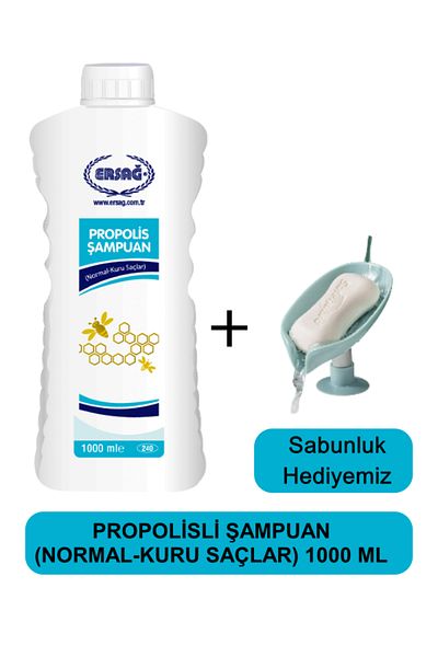 Ersağ Propolis Shampoo (Normal-Dry Hair) 1000 ml - Our Soap Dispenser Gift 240-07
