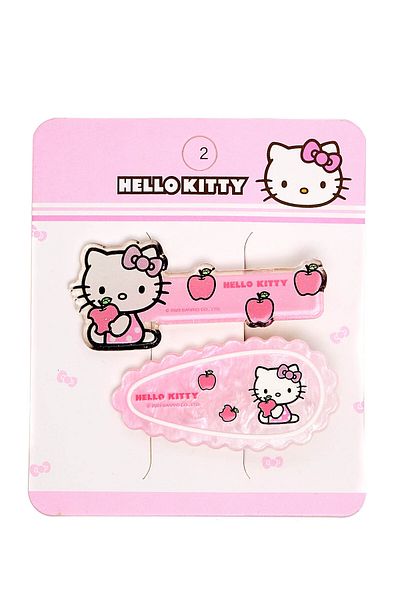 R&B Pink 2PK HAIRCLIP HELLO KITTY