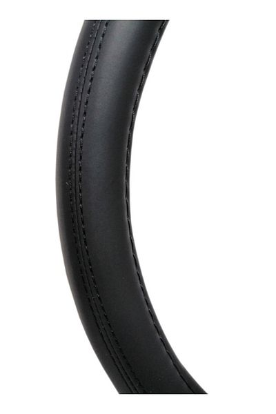 DELUXETUNING Husa volan PREMIUM, diametru 38cm, piele ecologica neagra