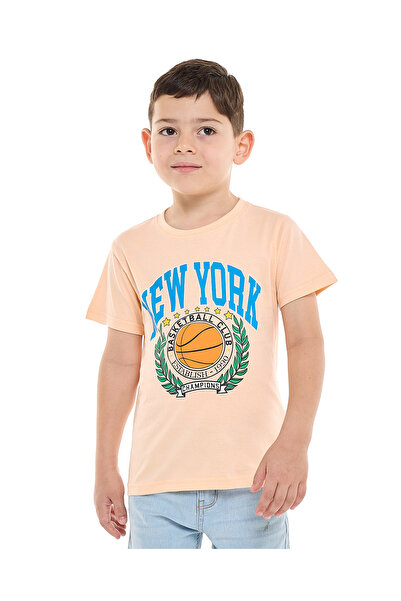 R&B تي شيرت برتقالي للأولاد من عمر 2 إلى 8 سنوات