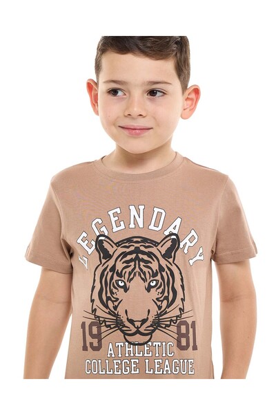 R&B Brown BOYS T-SHIRT 2-8Y